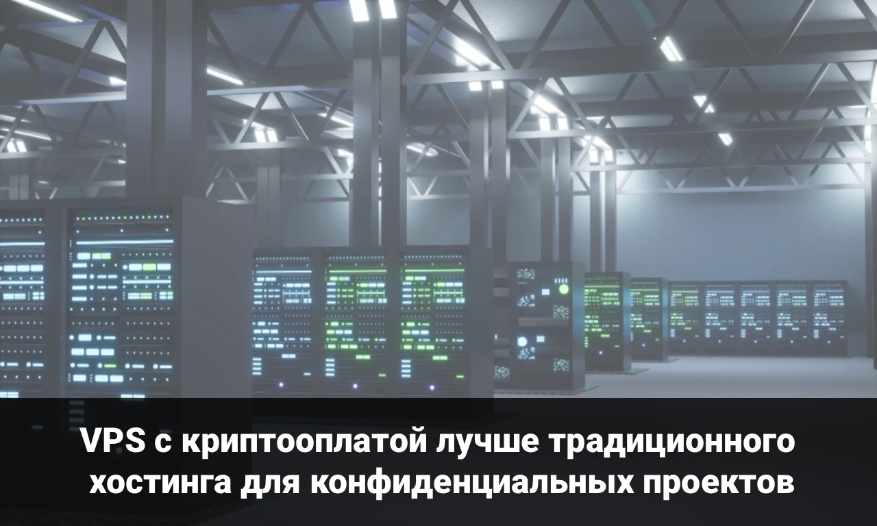 VPS с криптооплатой лучше традиционного хостинга для конфиденциальных проектов